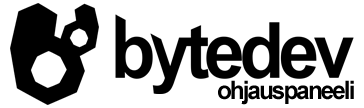 Ohjauspaneeli - Bytedev Oy
